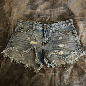 Free People Distressed Shorts
